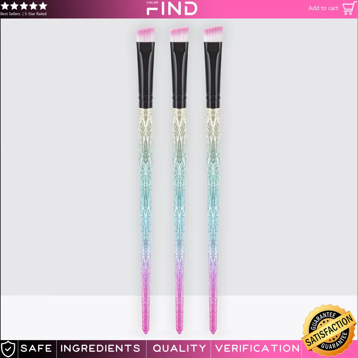 1/3pcs makeup brushes colorful beveled eyebrow brush fiber hair beauty tools
