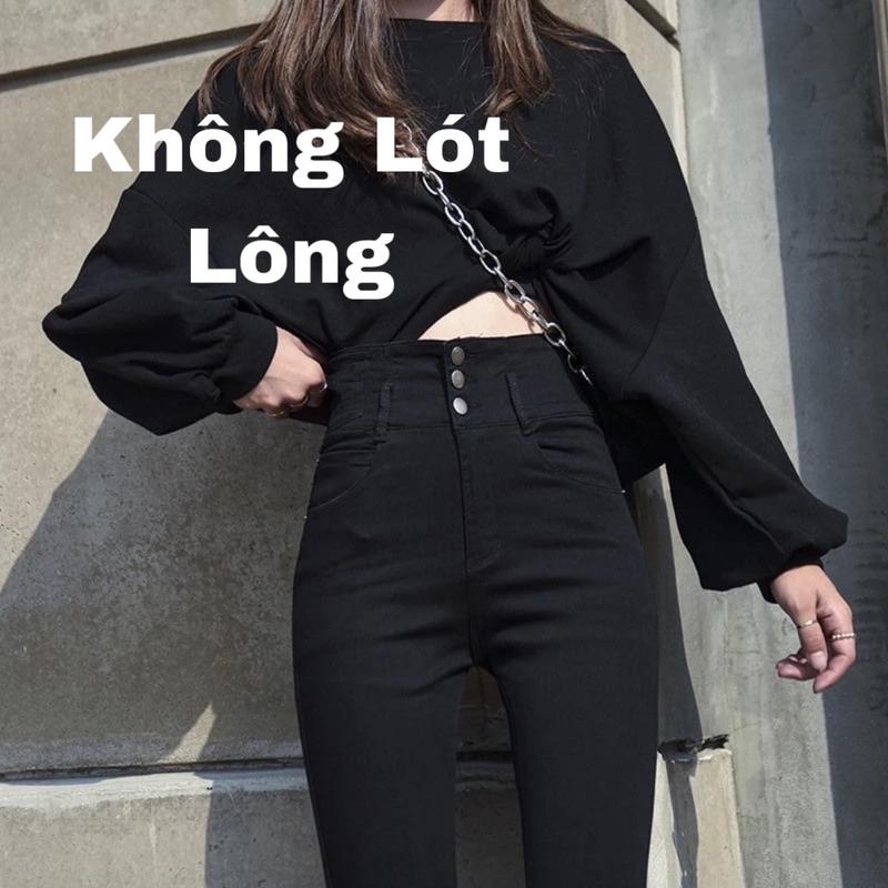 [ BIGSIZE] Quần Jane Bò 3 Cúc Chất Skinny Co Dãn 4 Chiều Cặp Siêu Cao Jean