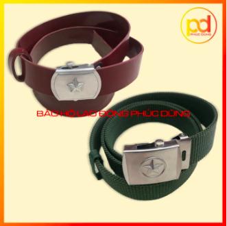 Dây nịt ngôi sao màu nâu cao su - Thắt lưng vải bố ngôi sao màu xanh rêu