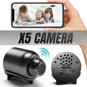 X5 Mini Camera Kamera Pengintai WIFI Hidden Full HD 1080 Mini Cam Simpan video Pemantauan jarak jauh Tersembunyi Kamera Pengintai