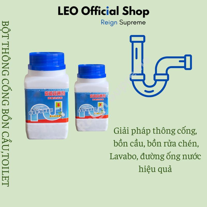 COMBO 2 lọ bột thông cống bồn cầu bệ toilet cực mạnh, bột thông tắc bồn rửa bát - bồn rửa chén - chậu rửa mặt