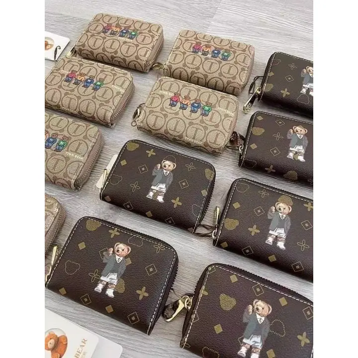 Ví Gấu mini nhiều ngăn nhỏ gọn Gấu mochi/Gấu nâu dễ thương trẻ trung cute dành cho bạn gái HOT TREND CV125 3