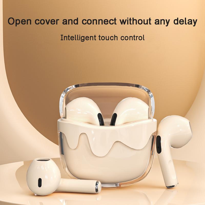 G07 Wireless Earbuds Longer Playtime Ear Buds With Transparent Charging Case For Music Sports For Android and iOS Headphone 0