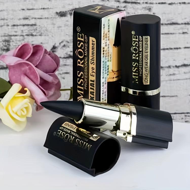 Product Introduction of Matte, Waterproof and Smudge-proof Eyeliner Gel Black Single Head Solid Eyeliner Gel, Eyeliner Pen lip  liner 0