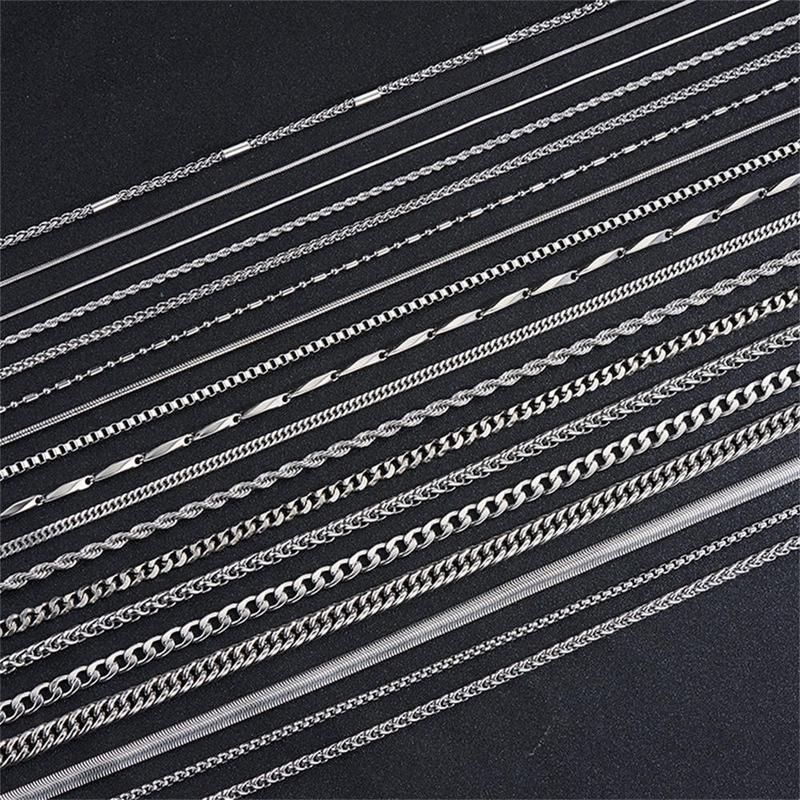 Product Introduction of Sleek Stainless Steel Box Chain Necklace for Men Casual Party Wear 1