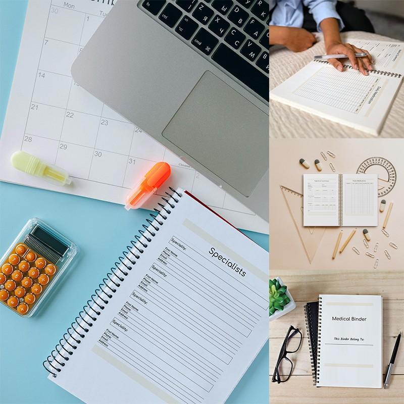 Product Introduction of Medical Binder, 70 Pages Medical Planner Binder, Medical Binder, Medical Log, Medical History Tracker, Medical Records, Health Binder 5