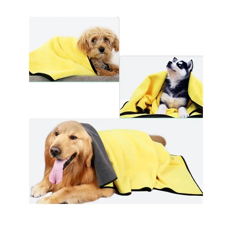 Handuk Microfiber Kucing Empuk Adem Tebal & Nyaman Daya Serap Tinggi Dan Microfibe Cepat Kering Handuk Anjing Pet Towel Kucing DELLO 3