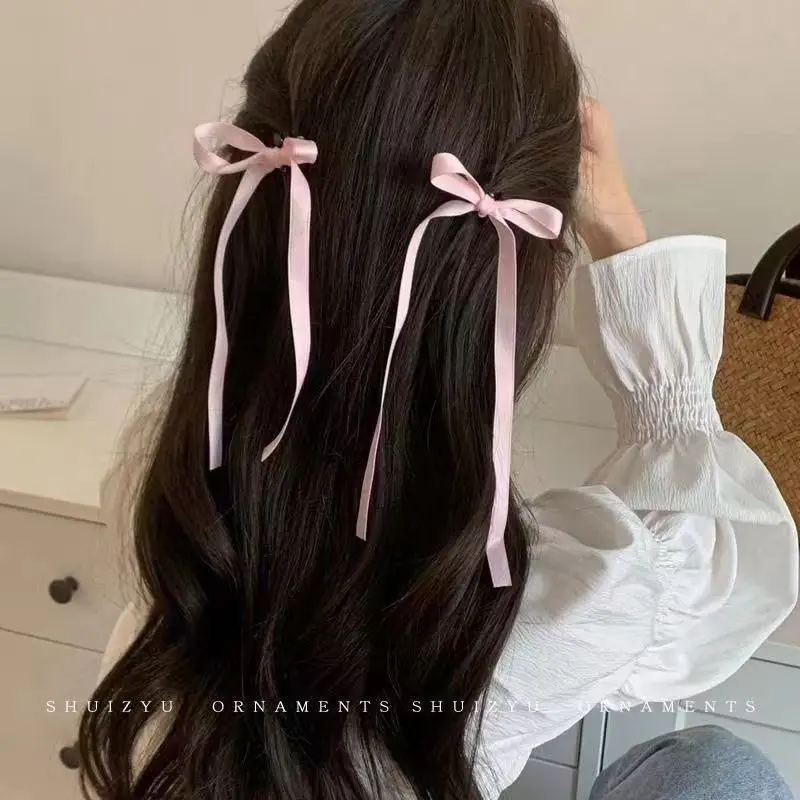 Kẹp Tóc Tóc tết Phong Cách Múa Ba Lê Nơ Ngọt Ngào, Kẹp Tóc Càng Cua, Tóc Đuôi Ngựa, Tóc Sau Đầu, Phụ Kiện Tóc Mới, Năm 2025 3