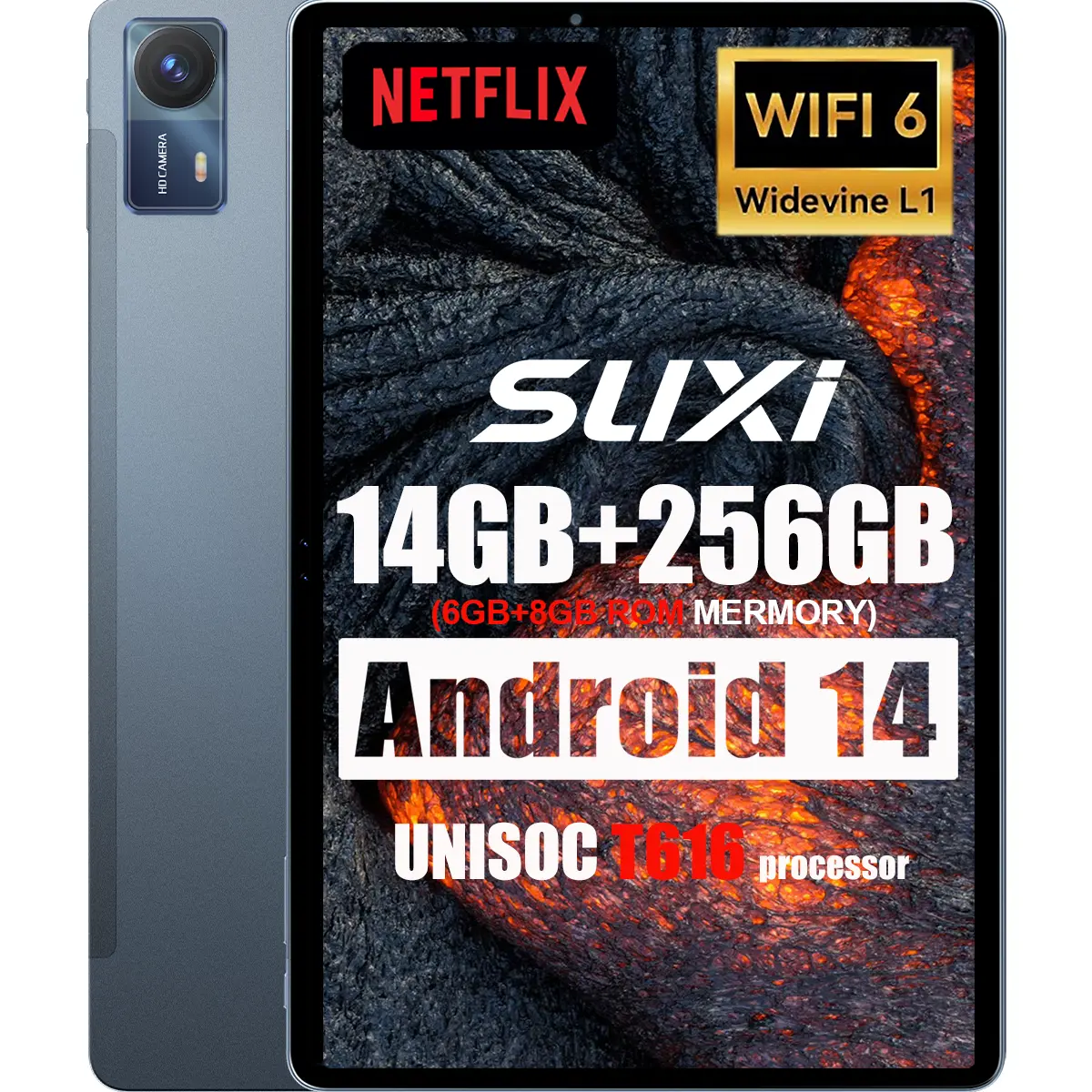 SUXI A9 XPro 2025 Tablet 11'' [1 Year Warranty] 14G+256G Android 14 | 3.0 Ghz | 7000mAhI Super slim, Entertainment Learning ,original big sale legit Tablet Full HD Tablet Android Tablet for kids