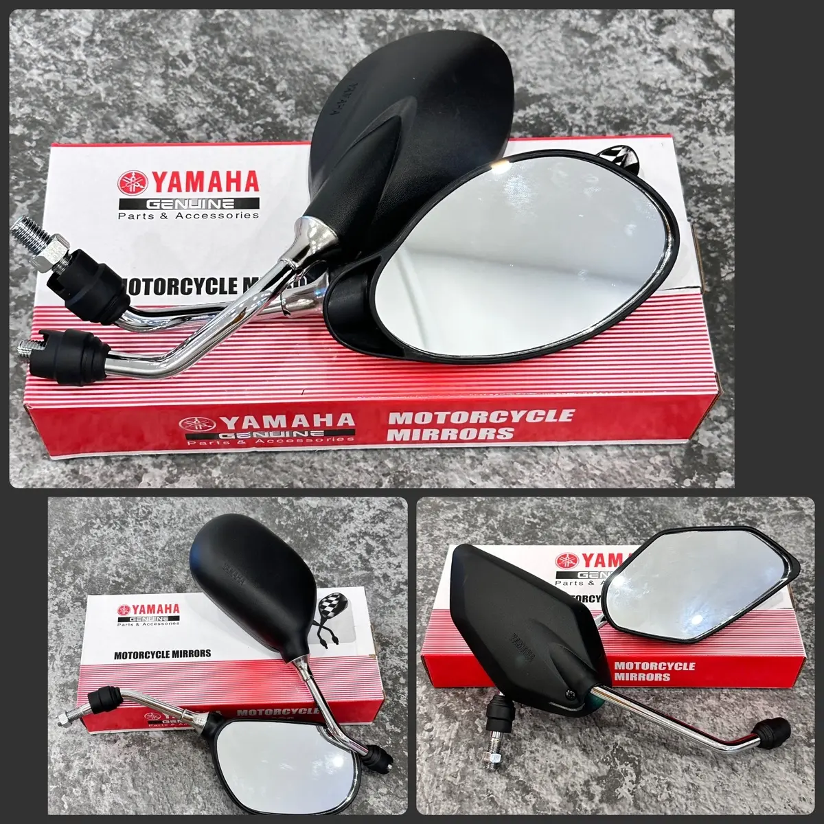 SIDE MIRROR YAMAHA LC135 / Y110 / Y125Z / 125Z / Y15 / Y16 / SRL115 PREMIUM QUALITY Automotive Motor Motorcycle