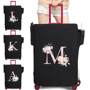 18-32 "Luggage Cover, Protects Luggage From Damage And Extends Life Of Luggage, Pink Floral Local Stock