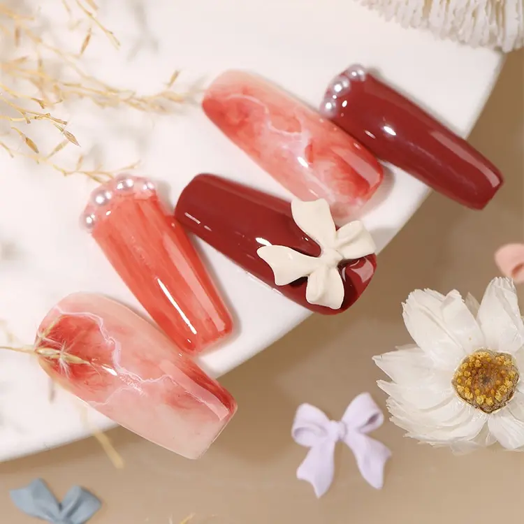 Charm nail charm nơ phụ kiện nail giá rẻ dùng kèm với sơn móng tay trang trí móng loại A 4