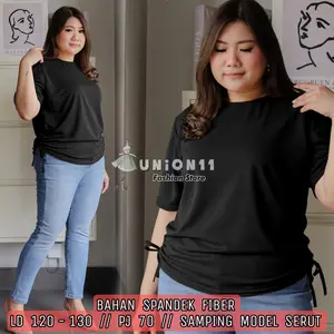 Union11 - Kaos Casual Jumbo Xxxl / Atasan Cewek Big Size Ld 120 Muat BB 85 Kg Vista