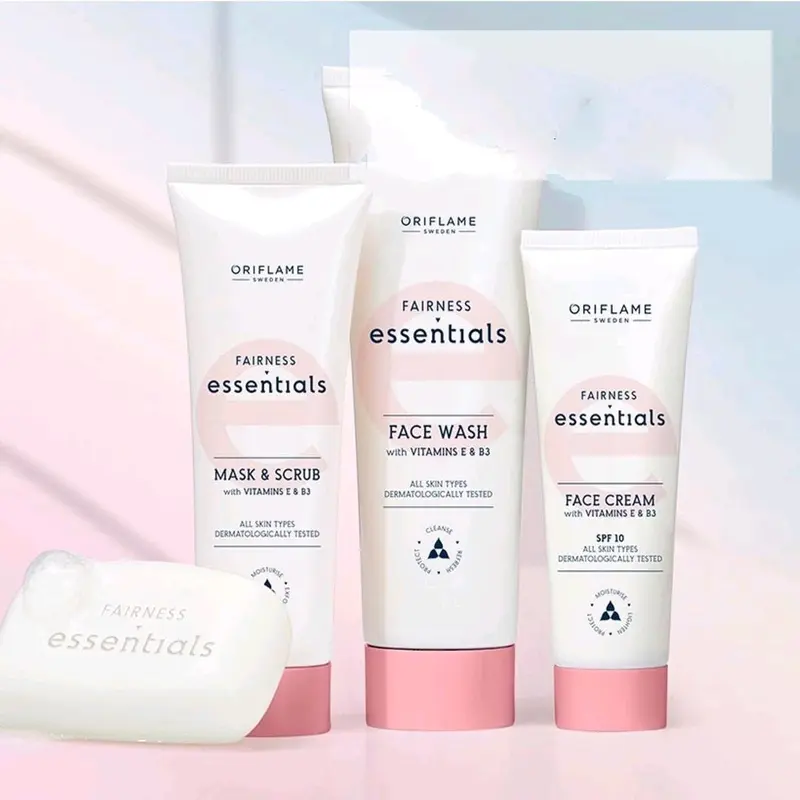 Glow Essentials Face Wash/Face Cream/Mask&Scrub with Vitamins E & B3 2