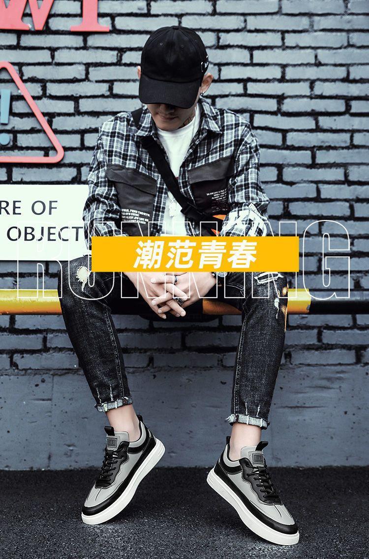 Product Introduction of 2024 Spring New Korean Men's Shoes Student Sports All-Match Canvas Board Shoes Casual White Shoes Ins Trendy Men's Shoes Runner Athletic Trainers Training 3