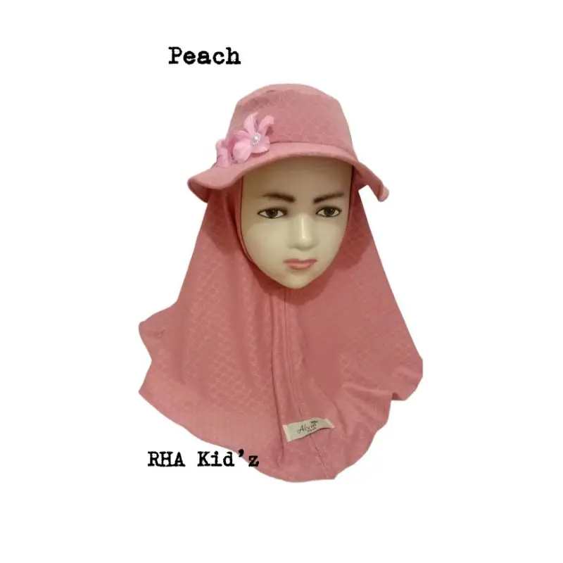 Jilbab Bayi Topi Bulet Bunga Atas 0-3 tahun Strada Premium 2