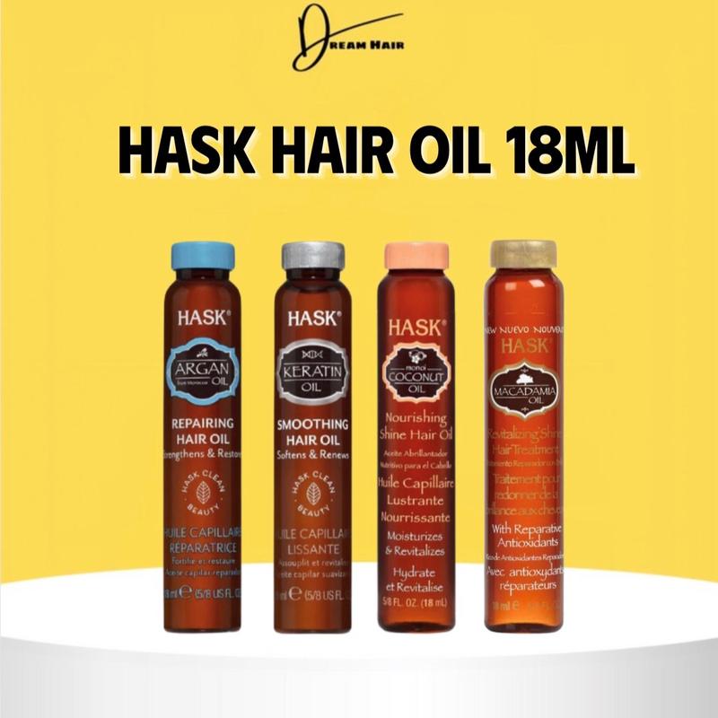 Dầu Dưỡng Tóc Hask Mềm Mượt, Bóng Khoẻ 18ML