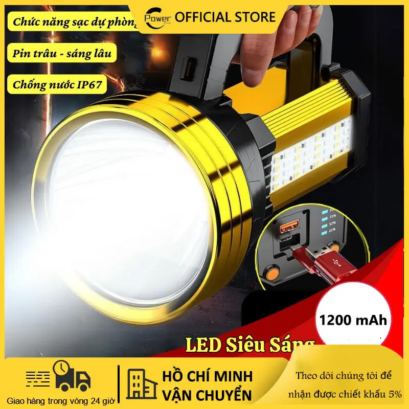 [Free ship]Siêu Sáng Lớn Đèn Pin Đèn Pin Mạnh Mẽ Đèn pin chịu lực cao Đèn pin Led công suất cao Đèn làm việc LED Tochlight Không Thấm Nước Ban Đầu Đèn đèn khẩn cấp Đèn Đèn Đèn Đèn rọi Tìm Kiếm USB đèn lồng sạc tầm xa Cho Cắm Trại