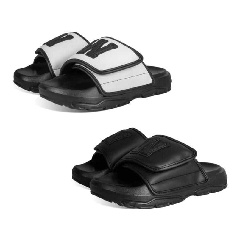 Dép nam nữ Unisex quai ngang dán xé WOLF chữ W cao cấp Loại 1 đế cao 4cm siêu êm chân bền đẹp Slipper DéP Dép Lê Đế Bằng Cao Su