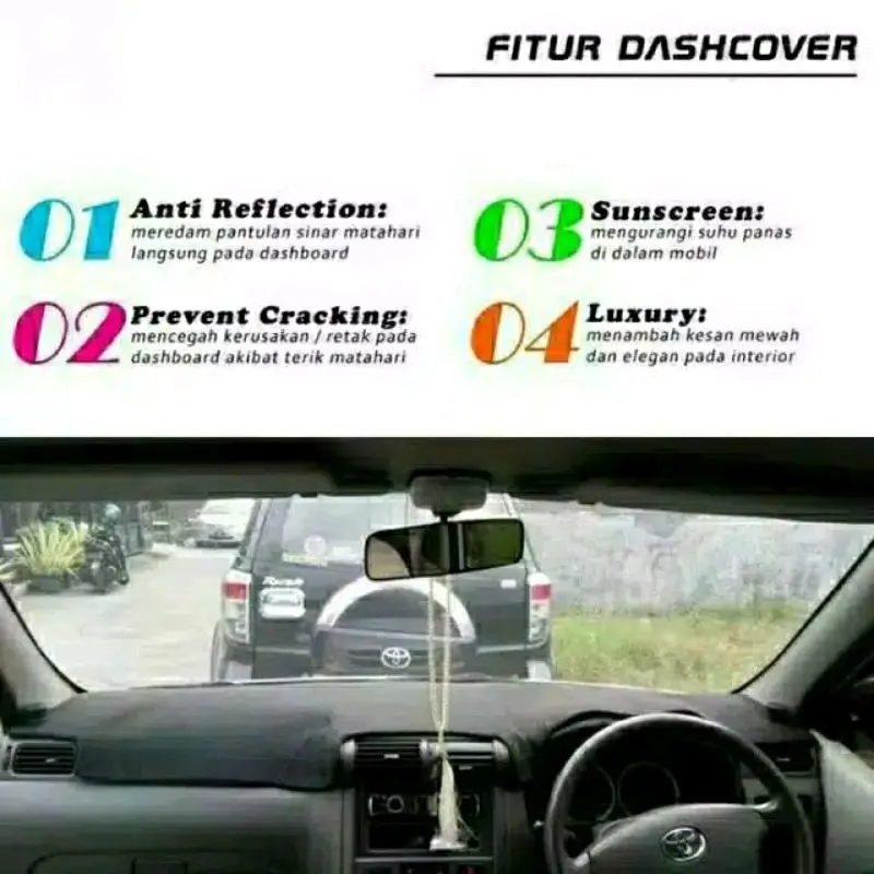 Cover Dashboard Mobil Kijang INNOVA Lama 2004-2015 2