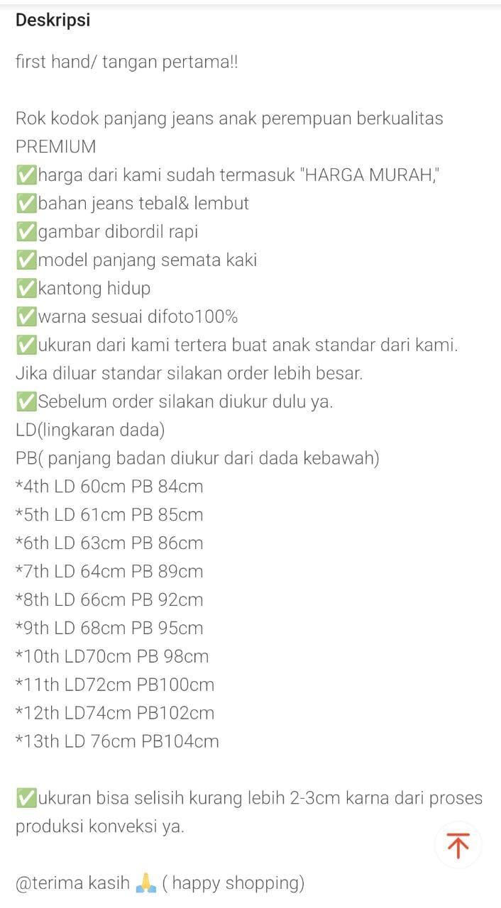 Product Introduction of RKPJ/rok kodok panjang jeans anak perempuan/ overall jeans / termurah overall panjang semata kaki berkualitas /KELMOSHOP JEANS Perempuan Fashion Perempuan 0
