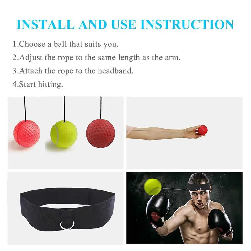New Trend Punching Reflex Ball Samsak Tinju Speed Punching 3 PCS - DS212 3