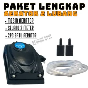 PAKET LENGKAP AERATOR 2 LUBANG TINGGAL PAKAI