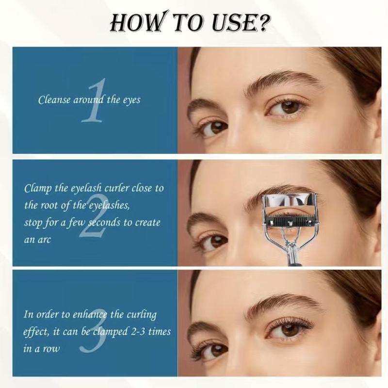 Eye Makeup Tool Set, 16pcs Including Eyelash Curler & Eyelash Comb Separator & Mascara Brush & Double-ended Eyebrow Brush & Eyelash Curler Replacement Pad 3