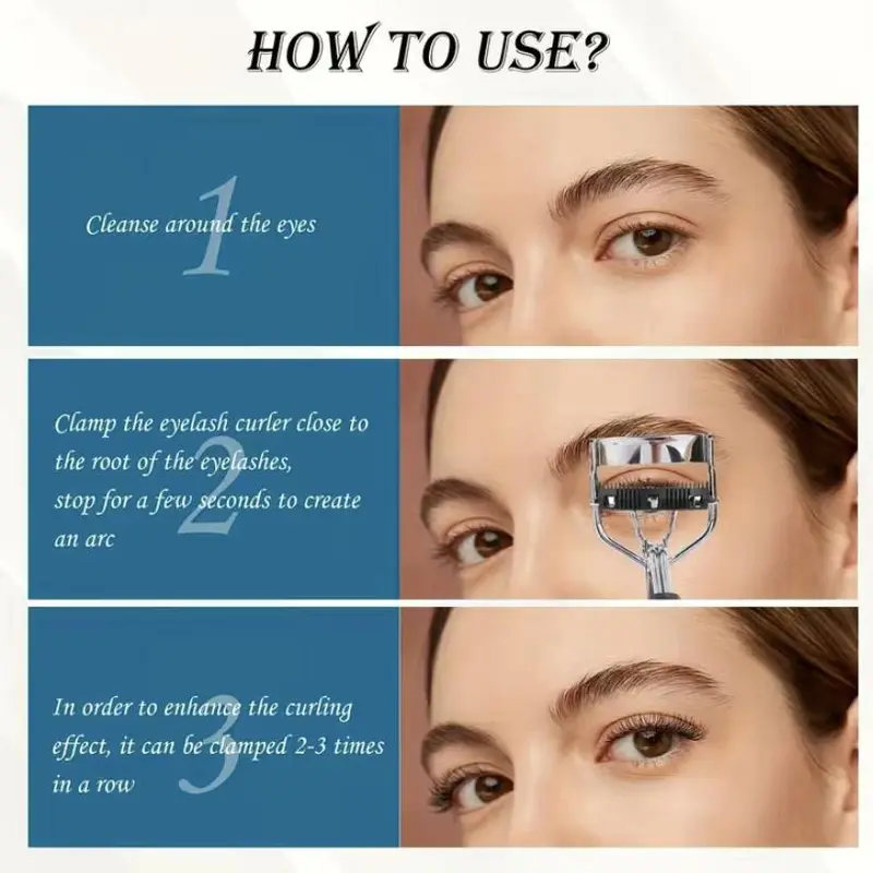 Eye Makeup Tool Set, 16pcs Including Eyelash Curler & Eyelash Comb Separator & Mascara Brush & Double-ended Eyebrow Brush & Eyelash Curler Replacement Pad 3