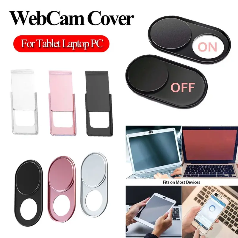 Nắp Che Webcam Kim Loại, Chặn Siêu Mỏng, Mỏng, Bảo Vệ Quyền Riêng Tư, Cho Máy Tính Xách Tay, Điện Thoại Thông Minh Và Máy Tính, Với Miếng Dán Máy Ảnh, Cửa Trượt 0