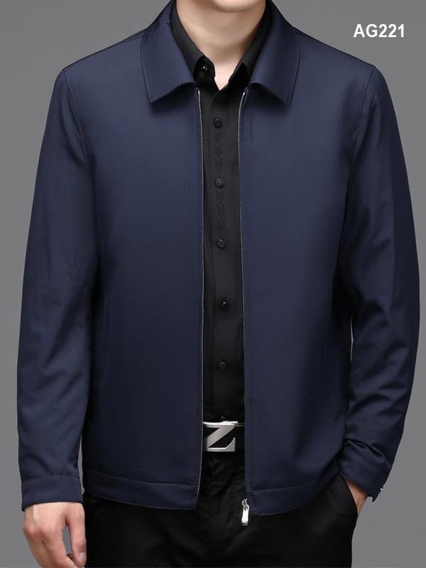 Áo gió nam cổ bẻ trung niên ZENTOMAN cao cấp quà tặng bố ý nghĩa, 2 lớp giữ nhiệt, gió lì không nhăn siêu nhẹ