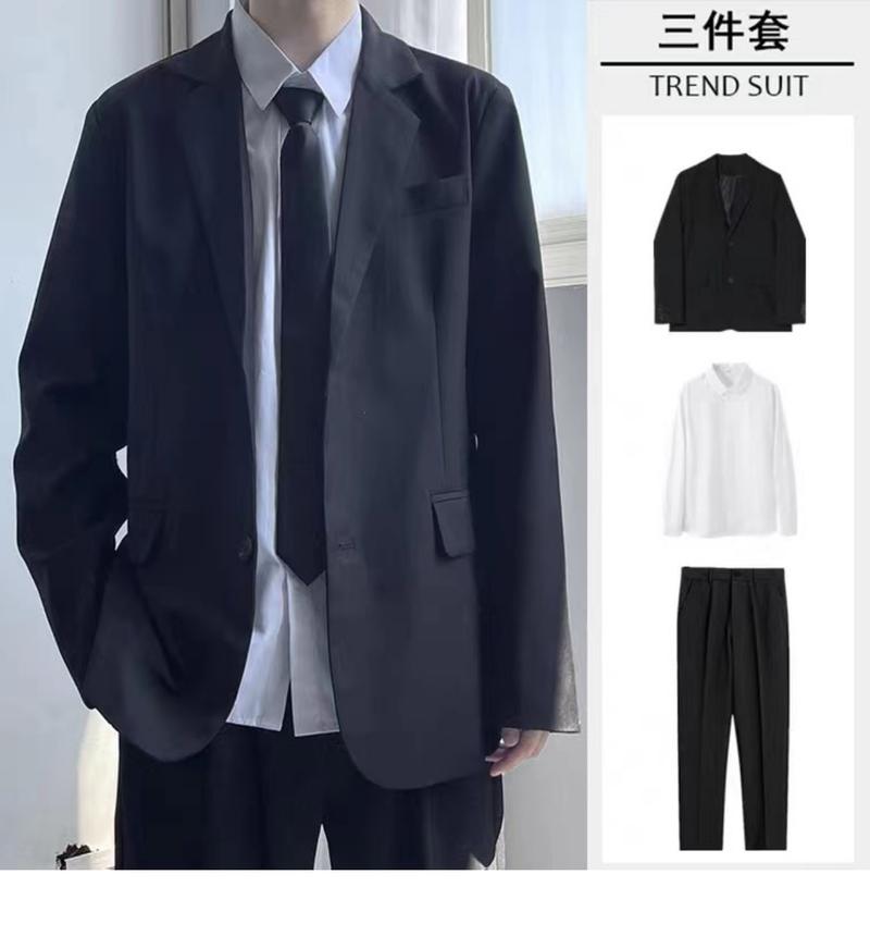 Product Introduction of Dk Uniform Set Casual Suit Men's Suits Pu Shuai College Student Small Suit Men and Women All-Matching Jk Business Attire Coat Menswear Overalls Lingerie Formal 18
