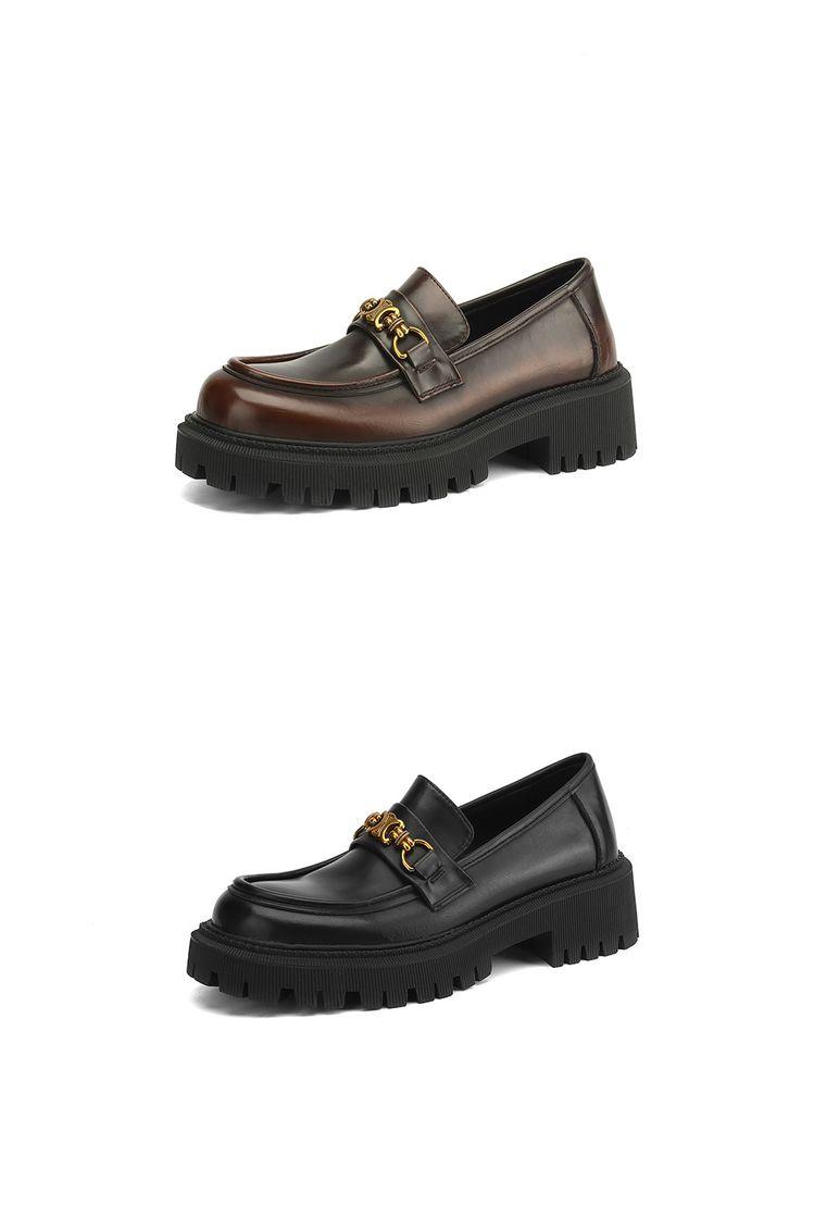 Product Introduction of Leather loafers inside and out all leather single shoes British style small leather shoes fashion single shoes Boy Footwear Office Closed Work Bedroom Comfort Breathable Tactical 27