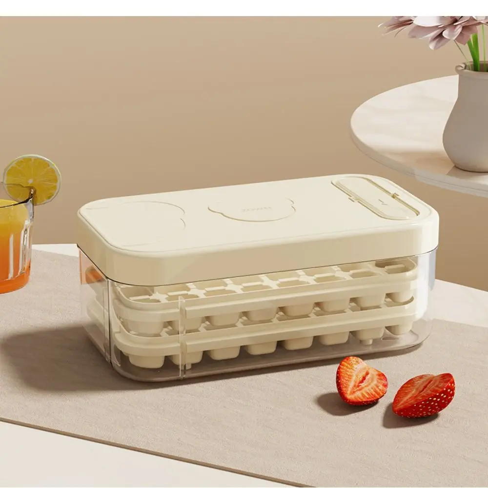 Cocktail With Lid Ice Cube Mould Box Silicone Food Grade Ice Cube Molds 3D 32/64Grids Ice Mould Tray Bar