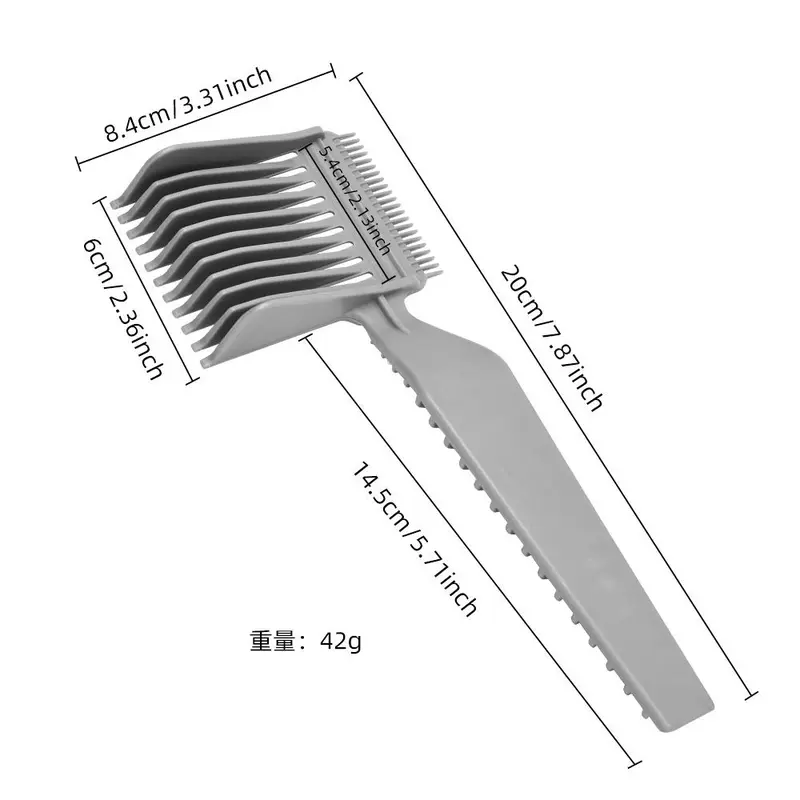 Positioning Comb, 1 Count Clipper Comb, Heat Resistant, Hairdressing Styling Tool, Hair Comb, Flat Top Comb, Haircut Accessories For Stylists Barber 1