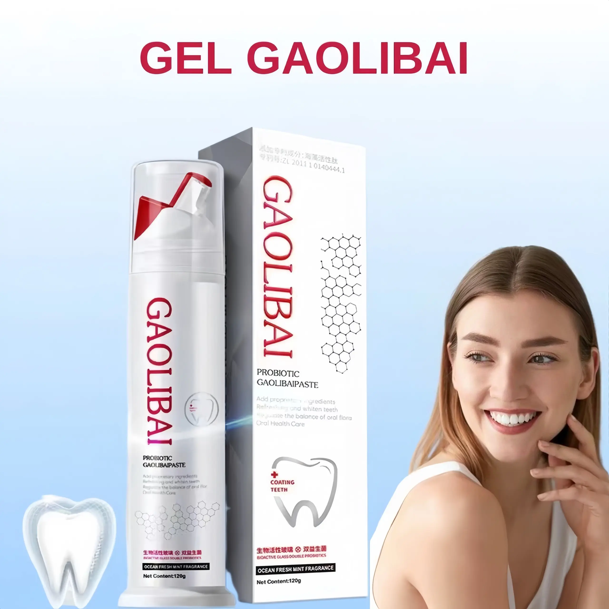 Kem Đánh Răng GAOLIBAI ( dạng lọ) hỗ trợ trắng răng đánh bật cao răng, sạch mảng bám, hơi thở thơm mát Women Nữ nam kem  dan
