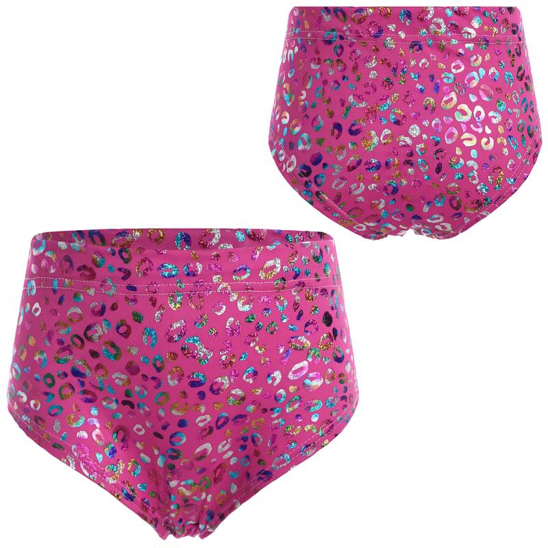 Quần Sịp Họa Tiết Da Báo Kim Loại JanJean, Unisex, Dành Cho Trẻ Em, Bé Trai Và Bé Gái, Thích Hợp Cho Trang Phục Biểu Diễn Sân Khấu Khiêu Vũ Cổ Vũ 6