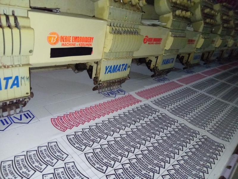 Product Introduction of 100pcs badge atribut/logo bordir grosir murah 1