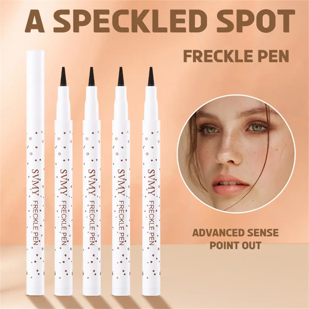 SVMY Freckles Pen Personalized Makeup Painted mole Eyeliner Dot Pen Silkworm Pen waterproof sweatproof Long lasting Quick drying natural beginner cosmetic beautiful 4-color