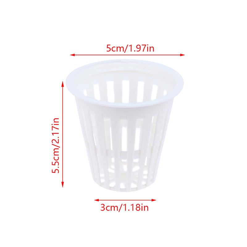 Product Introduction of 10Pcs 2 Inch 3 Inch Grow Orchids Hydroponics Cups Planting Mesh Pot Soilless Net Basket Slotted Colonization Container 42