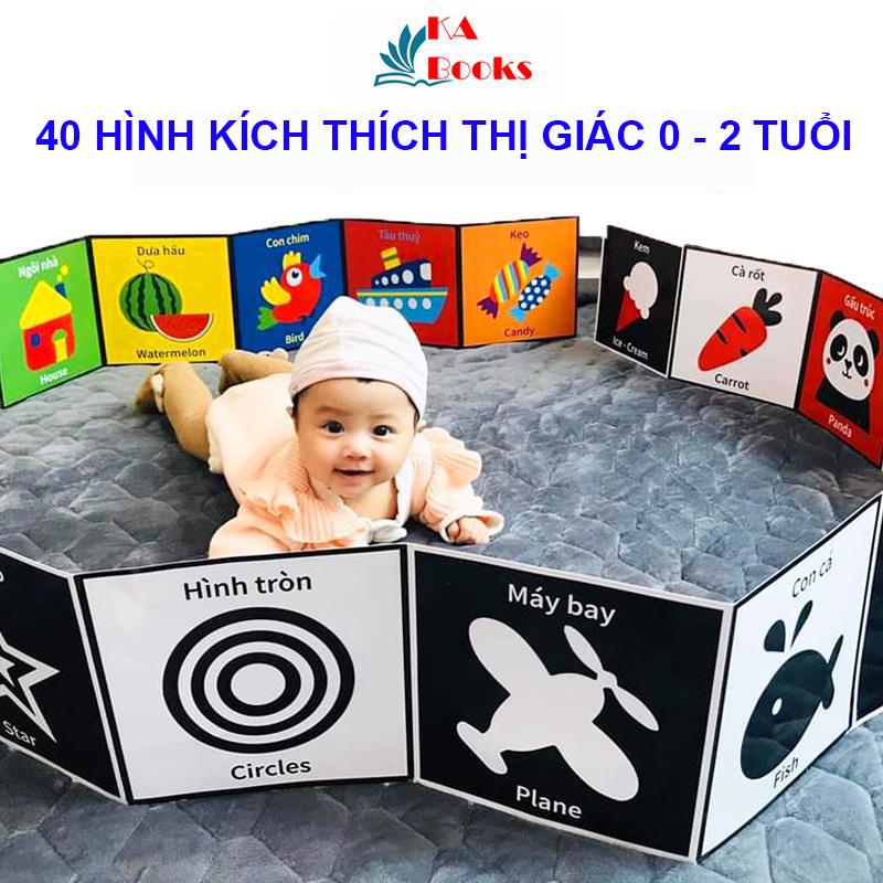 Sách - Kích thích thị giác cho trẻ sơ sinh 0-2 tuổi giúp bé phát triển giác quan (Song ngữ Anh - Việt)