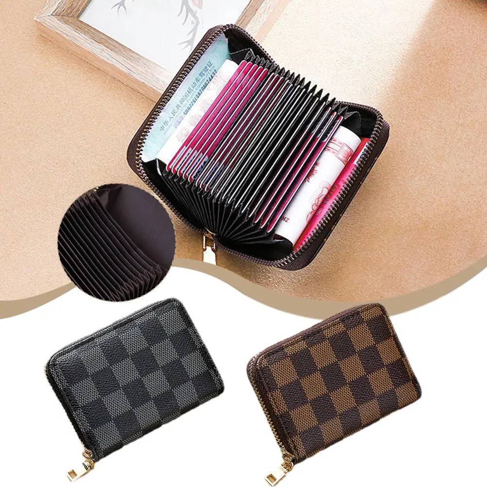 ví đựng tiền Xu, Chủ Thẻ Accordion, Đa Năng, Nhiều Khe Cắm, Dung Lượng ví, Phong Cách Thường Ngày L0L6