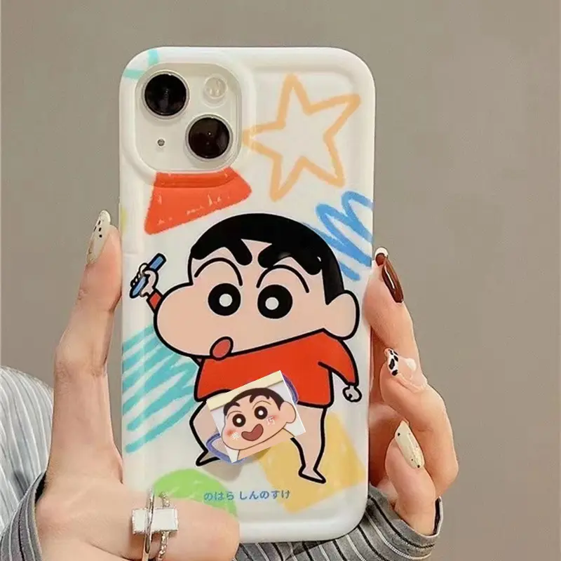 Crayon Xiaoxin for Iphone14pro Iphone13promax 13 12 Phone Case Female Fashion