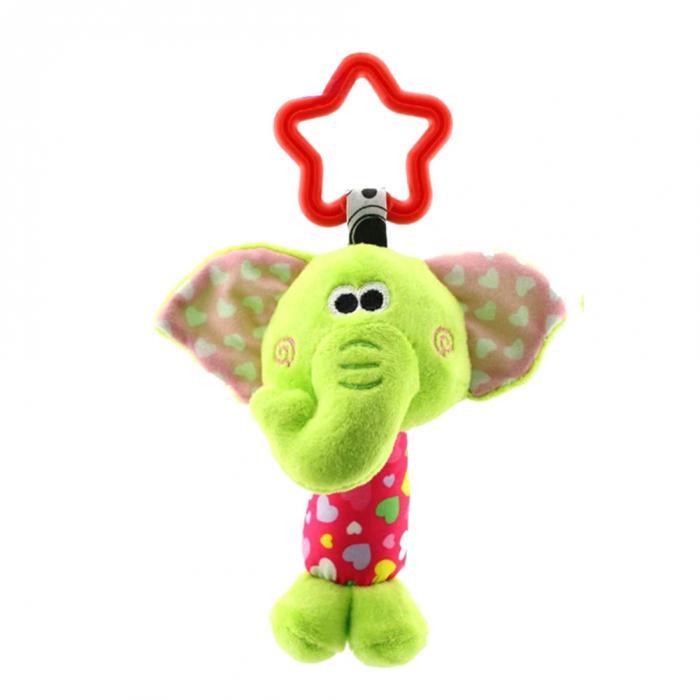 Product Introduction of Newborn Baby Plush Stroller Toys Baby Cartoon Animal Hanging Bell Educational Baby Toys 0-12 Months 0