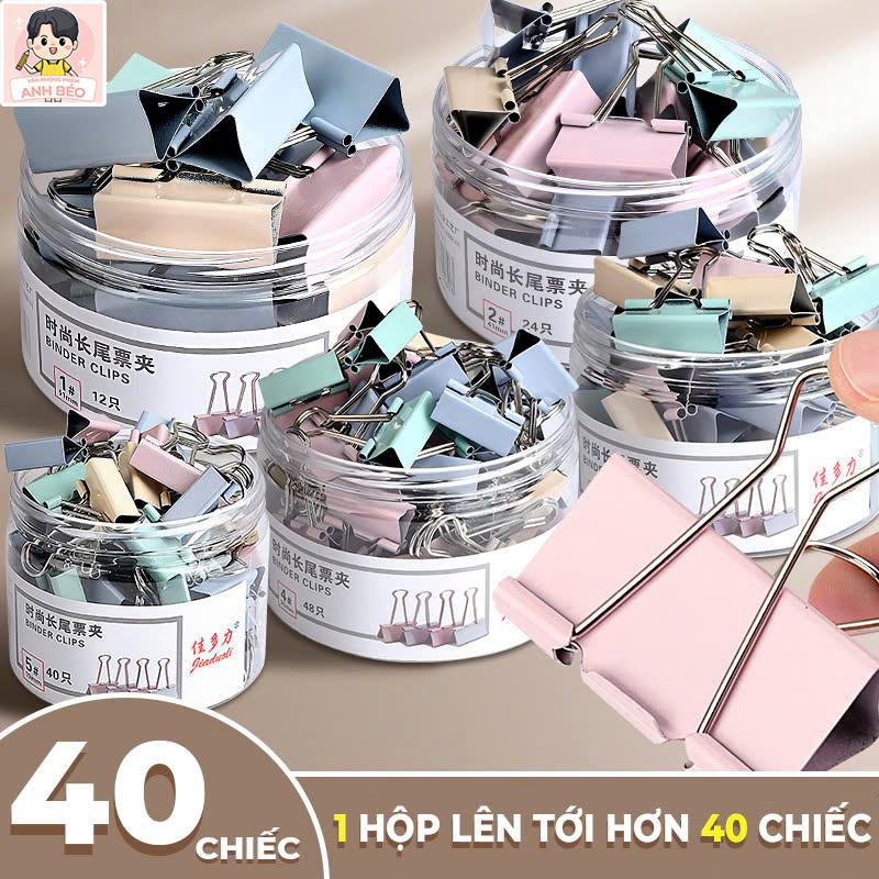  Kẹp bướm kim loại 4 màu Pastel - Đa dạng kích thước bền đẹp nhỏ gọn thích hợp cho văn phòng kẹp giấy giúp sắp xếp tài liệu dễ dàng với mức giá cực kỳ phải chăng 