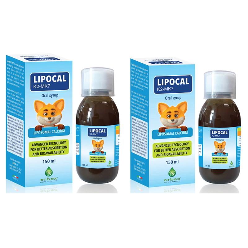 Combo 2 Hộp Lipocal k2-mk7 Bổ sung canxi cho bé nhập Italia