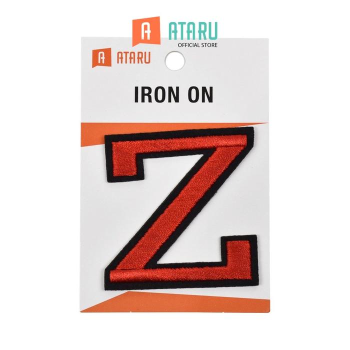 Gambar Ataru Patch Baju Huruf Z - Merah Stiker Sablon Baju Patch Iron On Sticker Pakaian Tempel Setrika dari Ataru_NEW Kota Tangerang Selatan Tokopedia