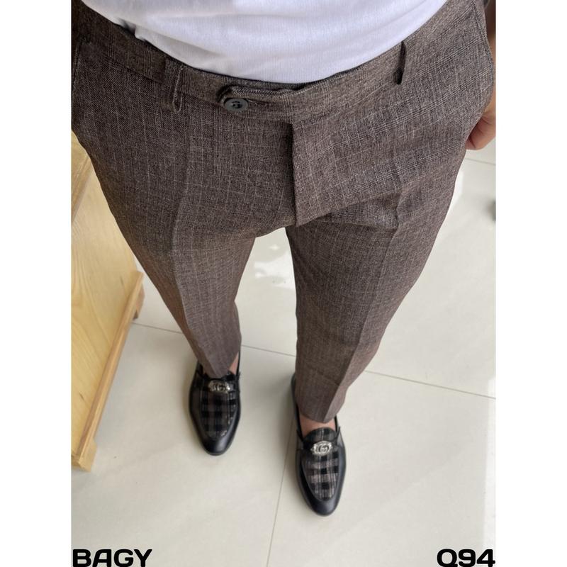 Quần tây nam quần vải nam kẻ caro chất vải spandeck co giãn nhẹ giúp thoải mái trong mọi hoạt động 7