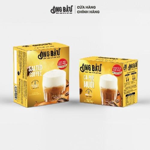 Hộp Cà Phê Hoà Tan Ông Bầu - Cafe Muối - 10 Gói x 22g 1