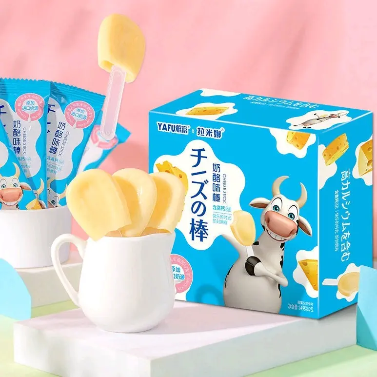 Kẹo Mút Mềm Vị Sữa Chua Phô Mai Yafu Hộp 140G